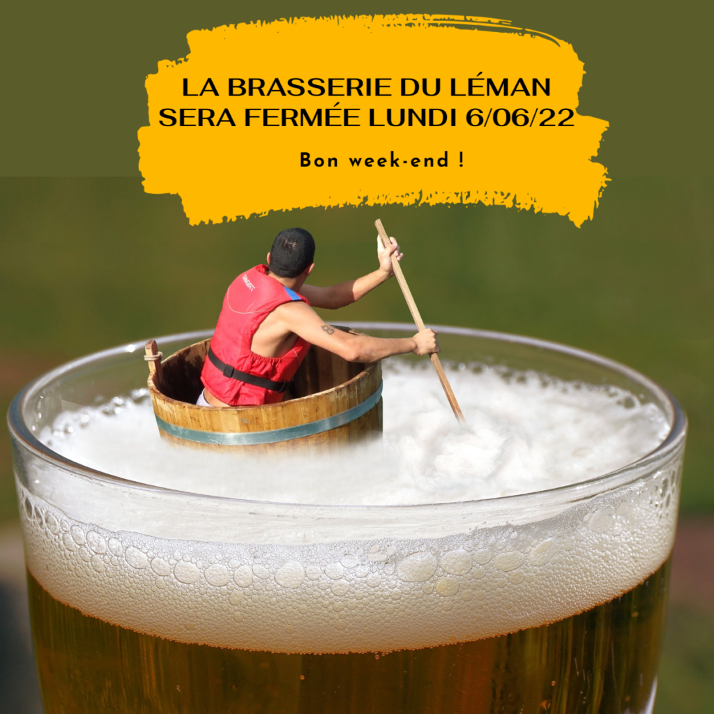 Fermeture lundi 06/06/22