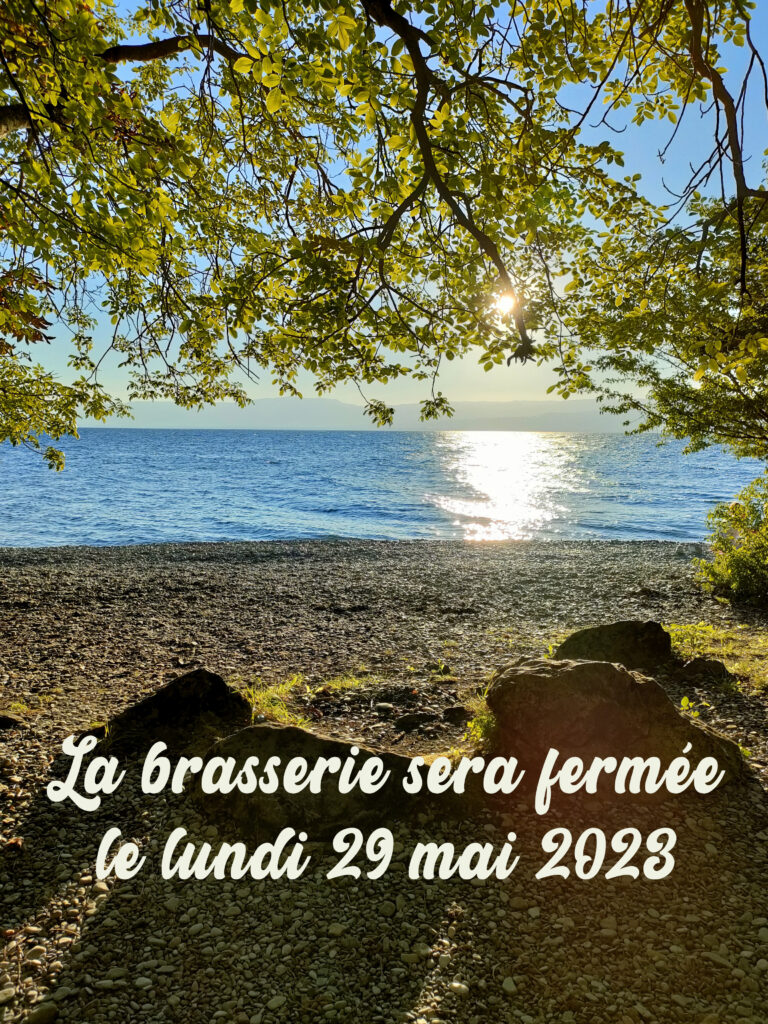 Fermeture lundi 29/05/23