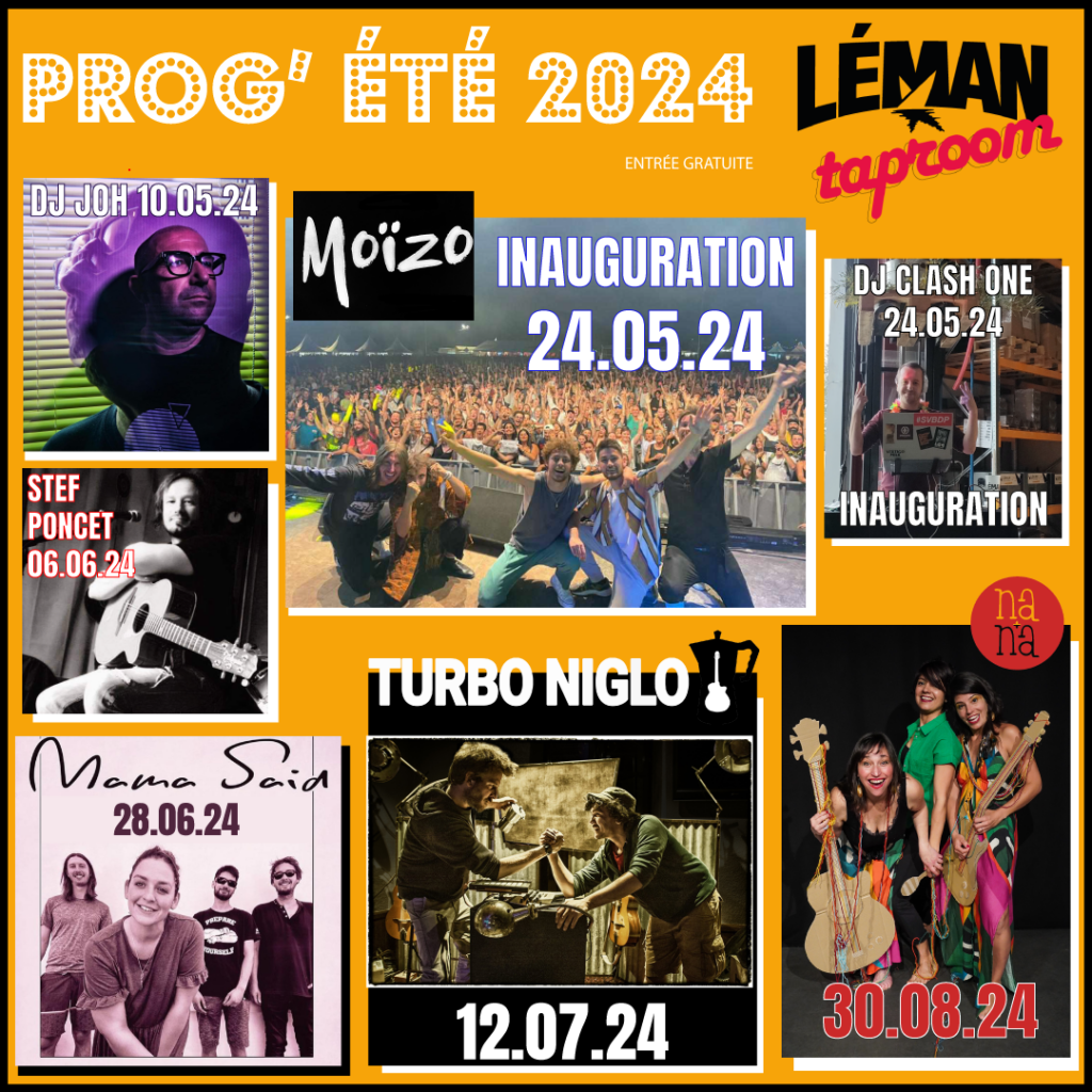 PROGRAMMATION LEMAN TAPROOM