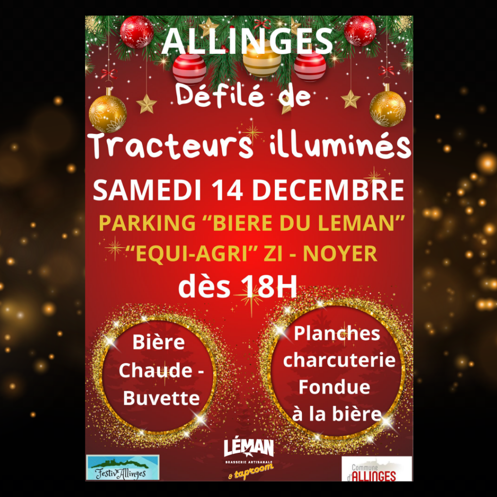 Défilé des tracteurs illuminés !